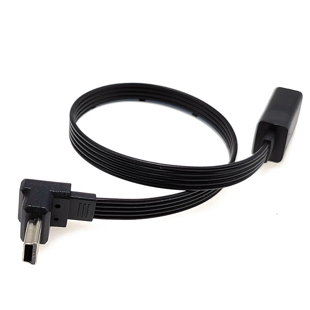 Hot Sale 1 Pieces Black Light Adapter Cable 5cm- 50cm Mini USB B 5pin Male To Female Extension Cable Adapter