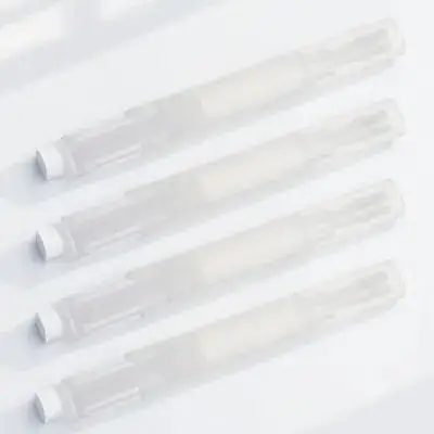 

4Pcs Empty Pen Nail Oil Applicator Brush Portable ABS Material Safe Lip Gloss Nail Nutrition Oil Tool Empty Pen