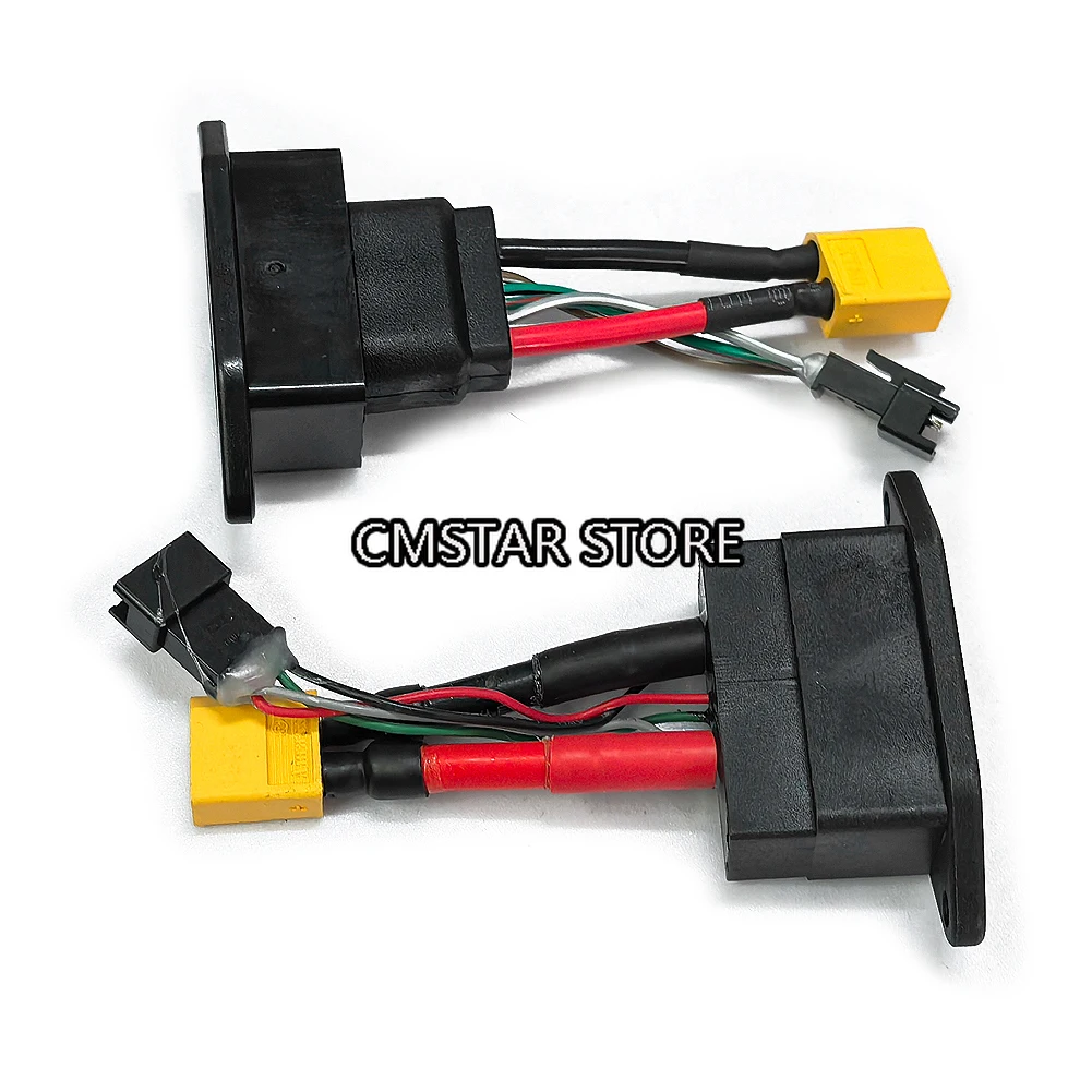 For Super Soco TC TS TSX CU DU RU Lithium Battery Connector Charger Socket Line Circular Line Square