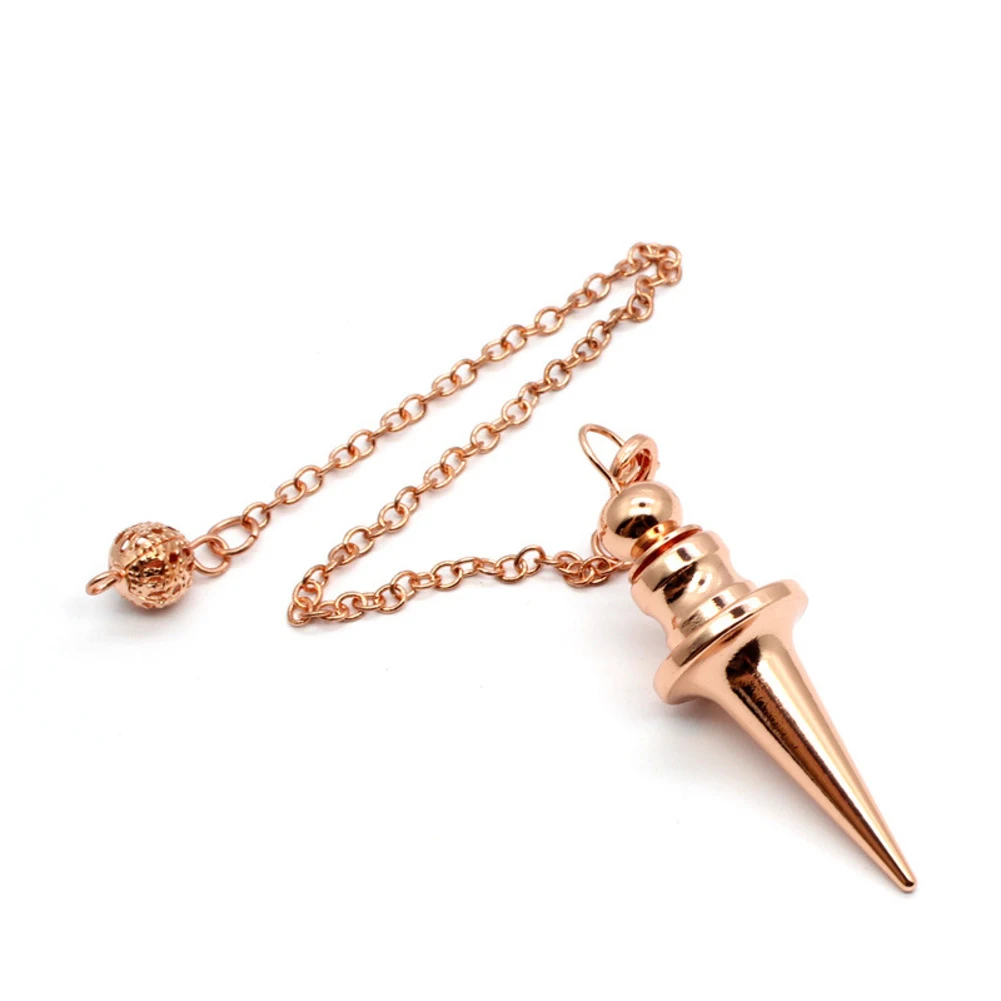 Gold Metal Dowsing Rod Pendant Divination Tool For Water Finding Mineral Detection And Energy Locating Spiritual Accessories view 3