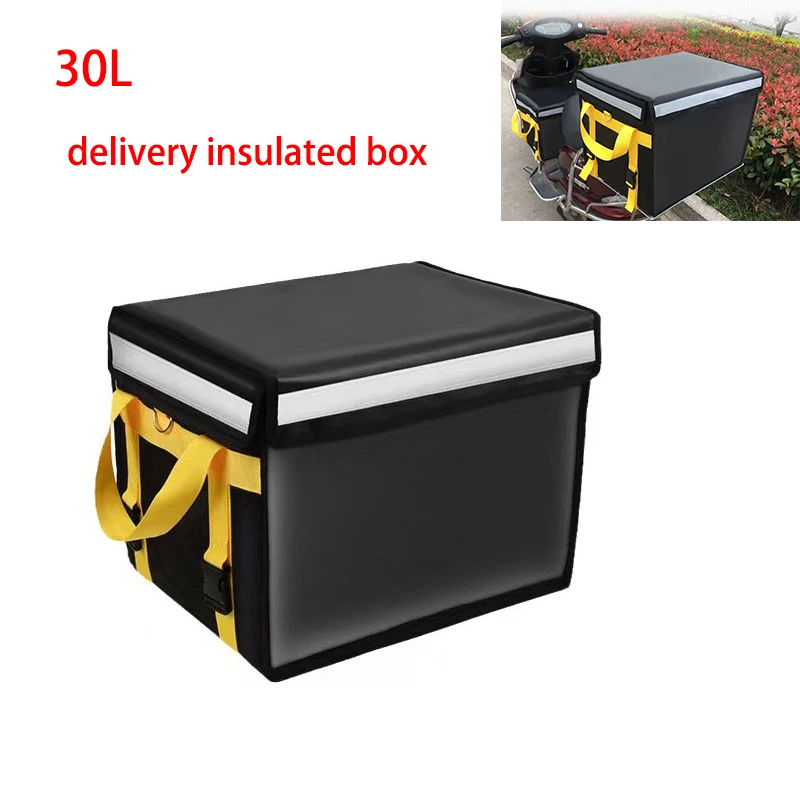 30LTakeaway Box Outdoor Picnic Basket Refrigerated Insulated Bag Food Beach Container Insulated Tableware Handbag Lunch Box