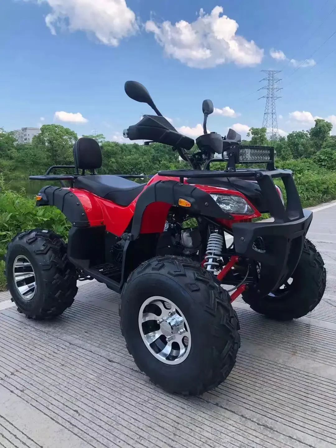 ATV 250cc Handbuch ATV 4-Rad-Fahrzeug Bauernhof ATV Erwachsene 4x4 Geeignet für Cross-Country