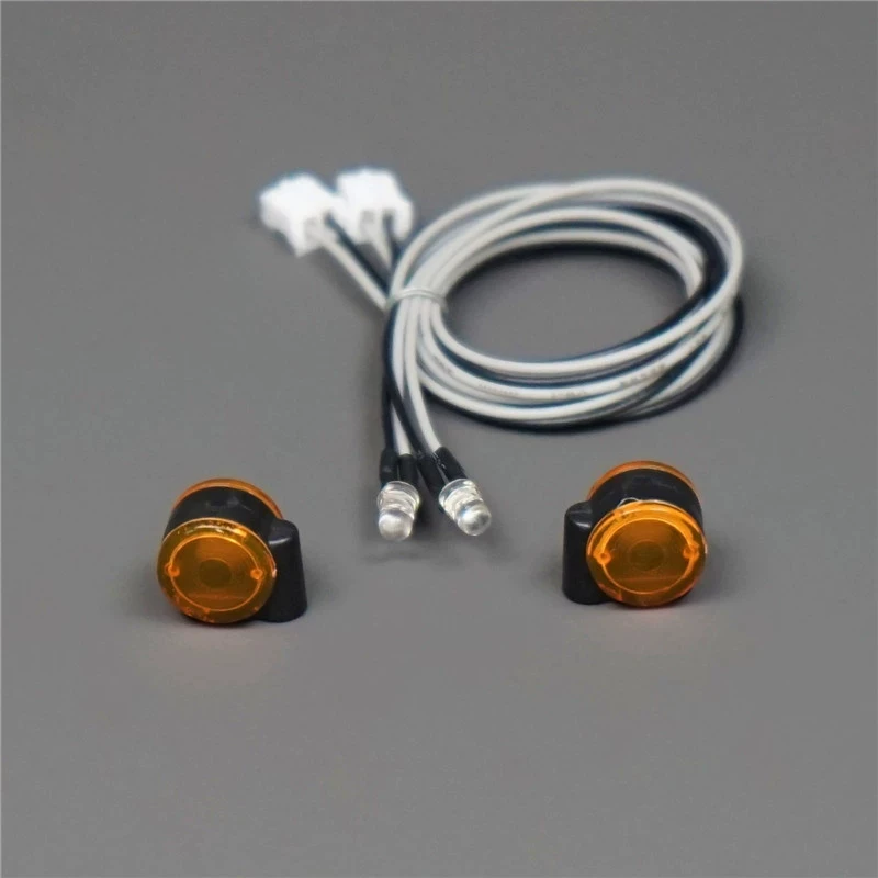 1 Pair 1/14 Scale LED Yellow Position Light The Width Lamp for Tamiya RC Truck Tipper SCANIA 770S 56368 VOLVO BENZ MAN LESU Car