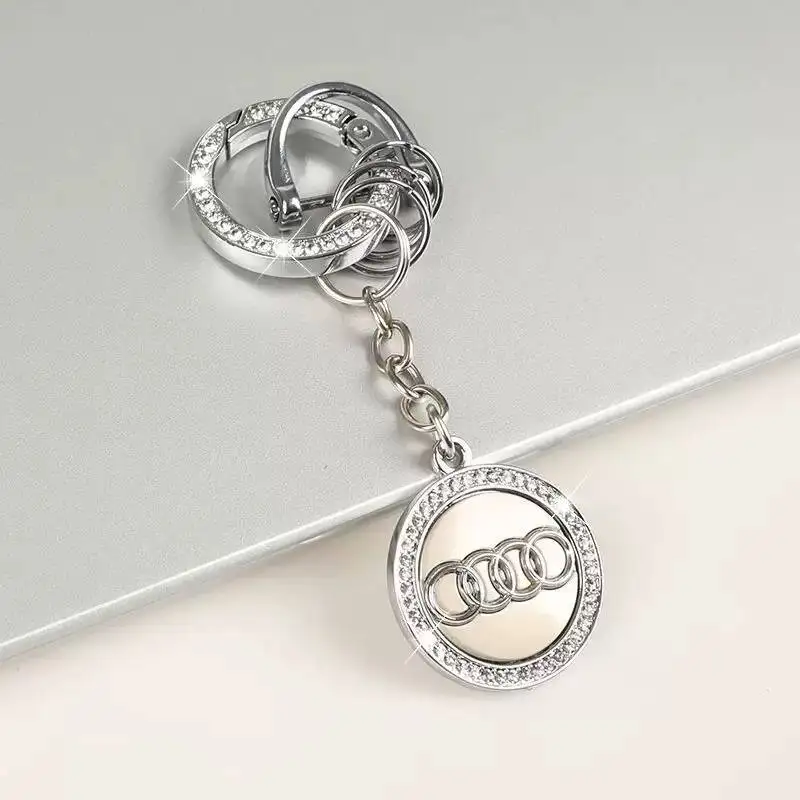 

Car Keychain Badge Key Chain Rings Metal Car Accessories For Audi Sline A3 A4 A5 A2 A6 A8 C6 B5 B8 Q2 TT S5 S7 S Line 4 TTS A4L