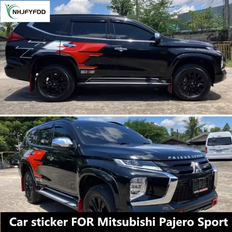 Car stickers FOR Mitsubishi Pajero Sport body exterior modification fashion sports decal film