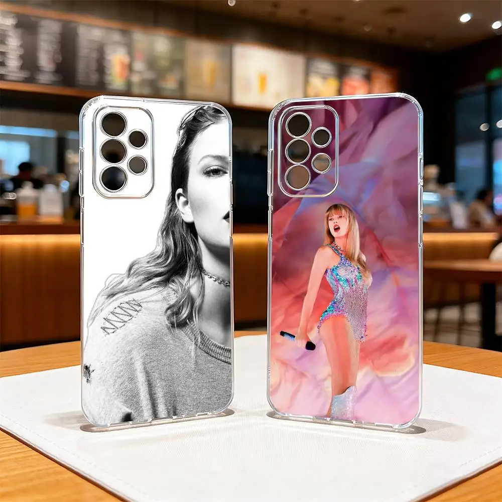 

The Life of a Showgirl T-Taylor Swif-t Phone Case Transparent Silicone Soft For SamsungS25,S24,S21,S22,S23,S30,Ultra,S20,Plus,Fe