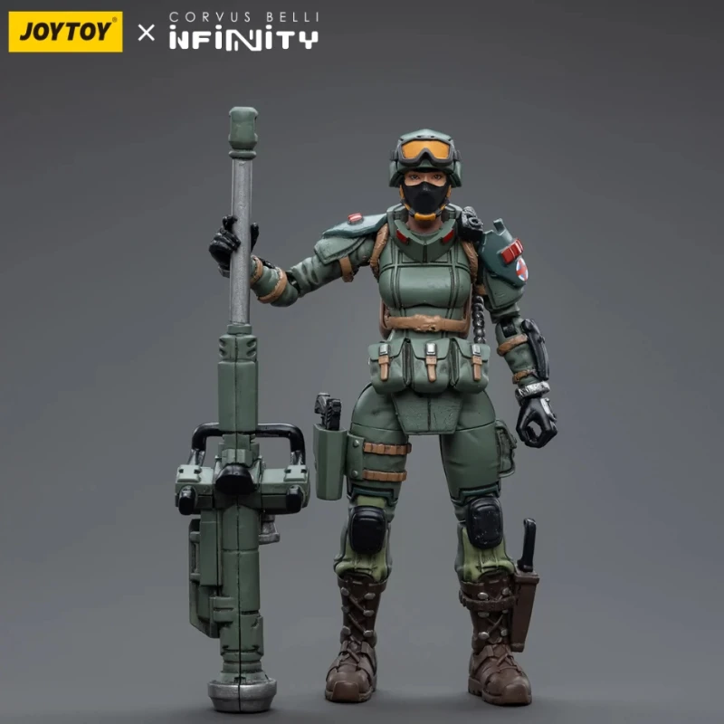 JOYTOY & INFINITY 1/18 Heavy Armor ทีม Hunter Joint Movable ทหาร Mannequin Play Figure Collection ของเล่นตกแต่งของขวัญ