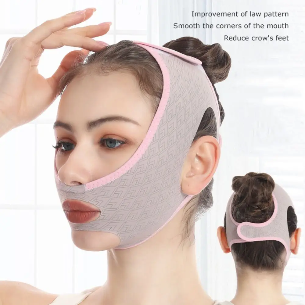 Lift Sagging V-Face Double Chin Disappear Hook-And-Loop Fastener Beauty Tool Face Thinning Bandage Facial Care Protect Mask