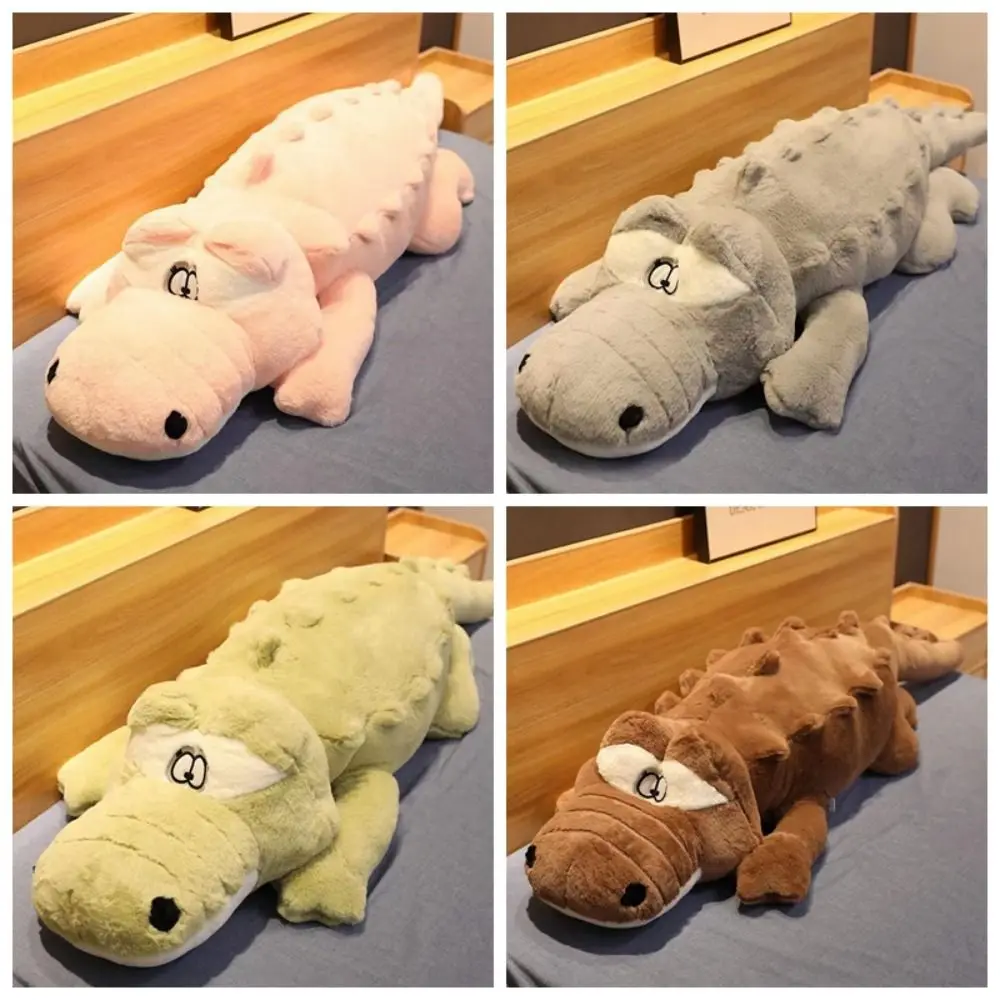 

New Large Crocodile Plush Pillow Mat Hugging Cartoon Stuffed Animal Toy Soft Gift Plush Doll
