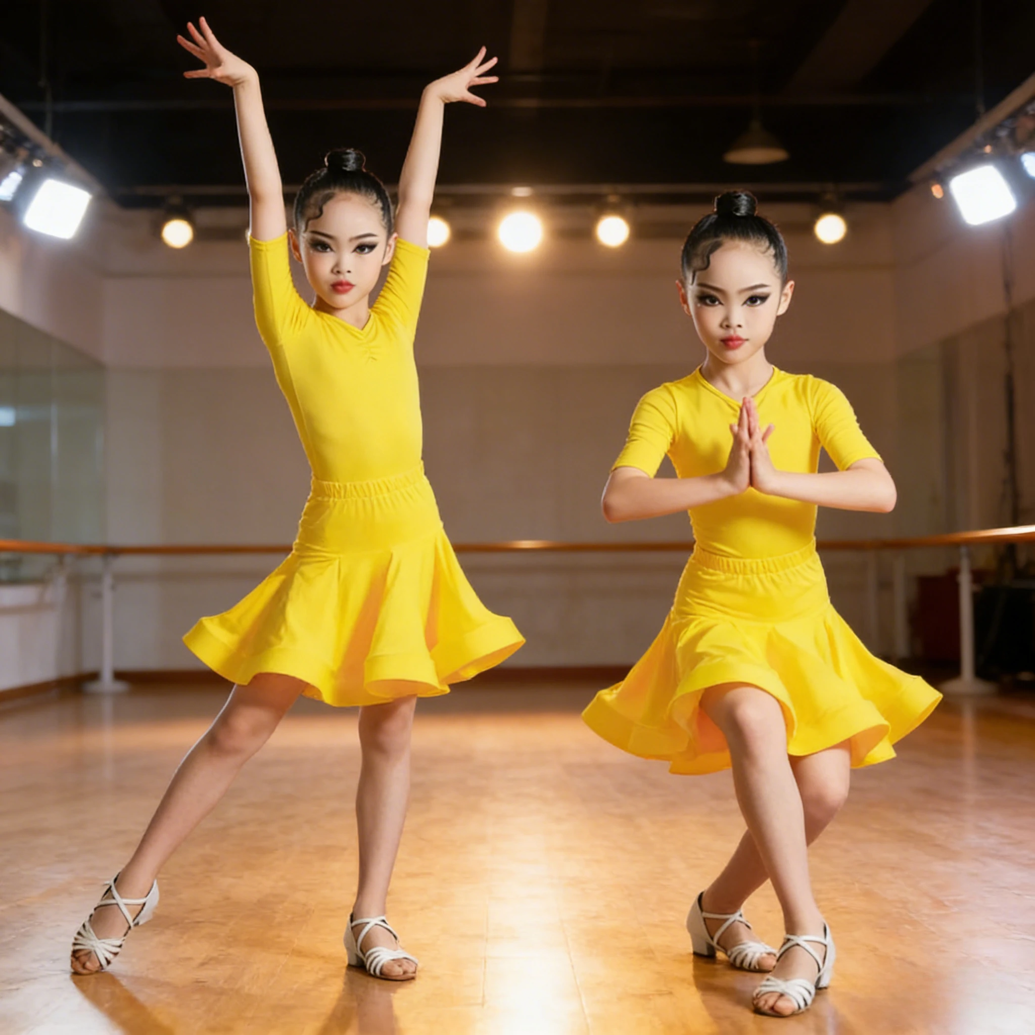 

Girls' Fringed Latin Dance Dress - Kids Professional Competition & Practice Costume, Suit for Ballroom Performance, Autumn
