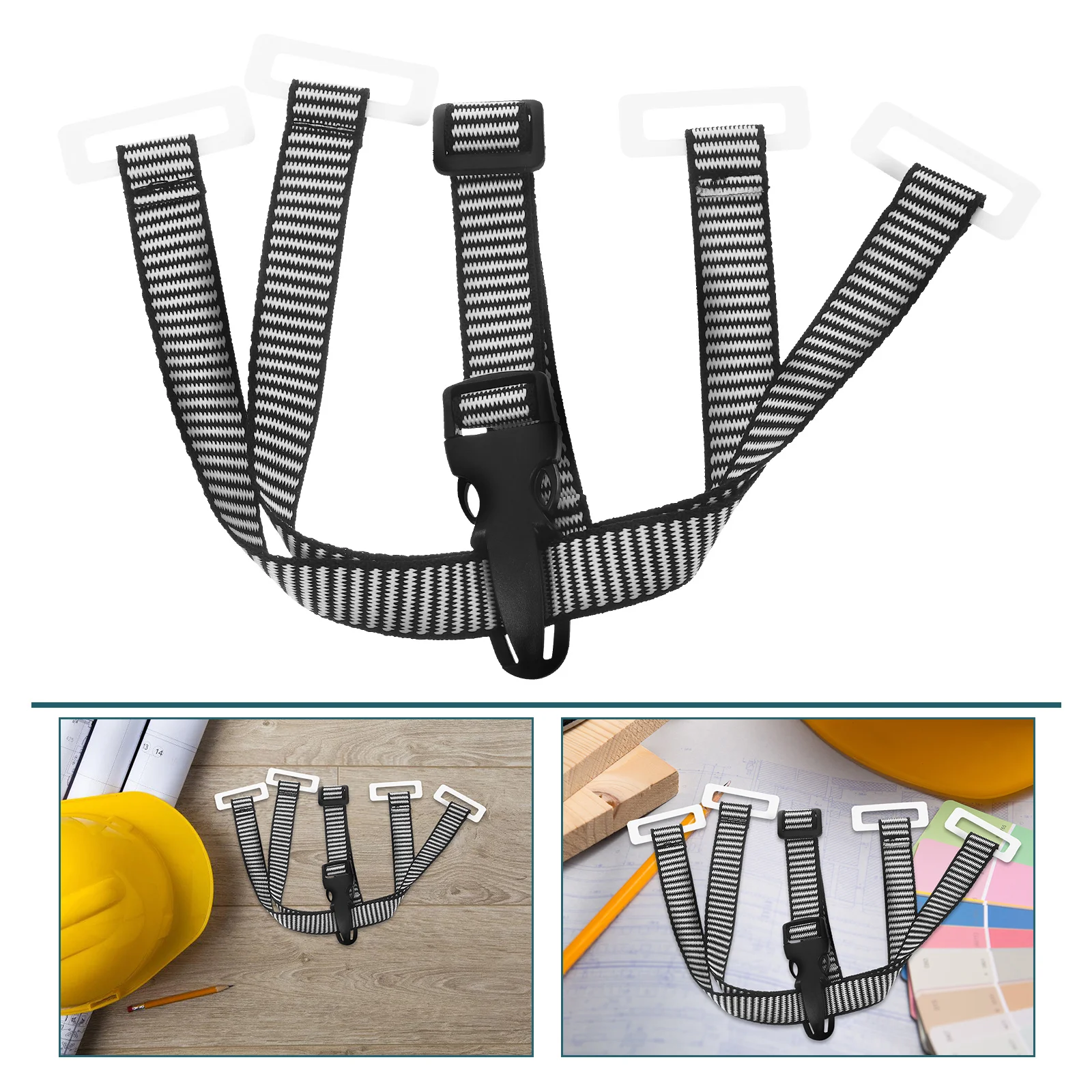 

Y Shape For With Buckle Adjustable Sturdy Design Durable Polyester Material Head Protection Chin Guard Hard Hat Harness Extender