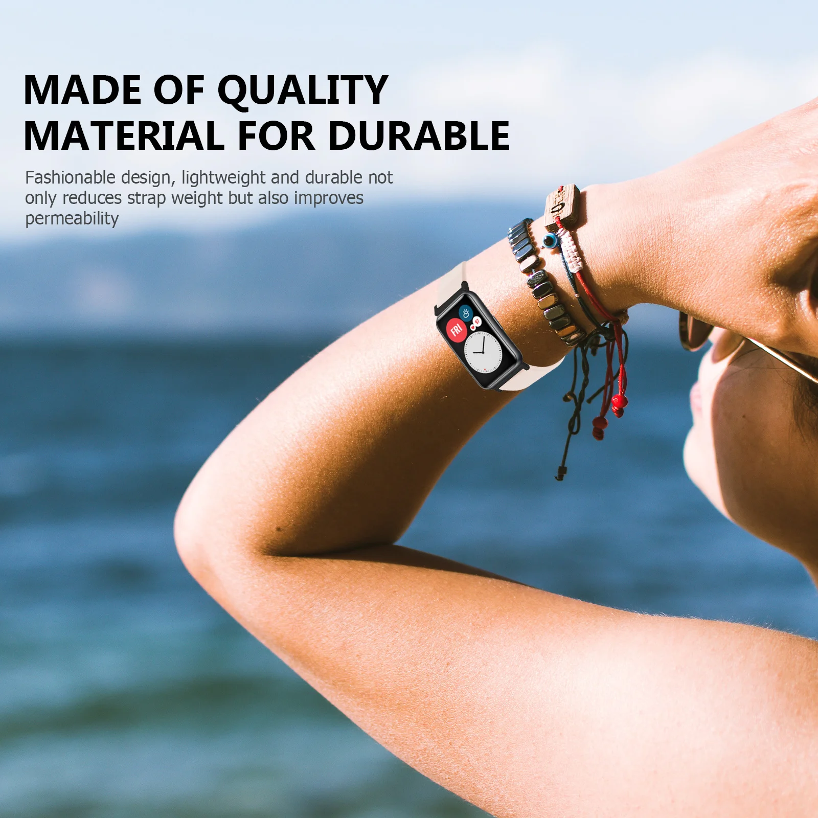 

Band For Watch Fit Premium Durable Smart Wristband Replacement Fitness Strap Decorative Watch Accessories