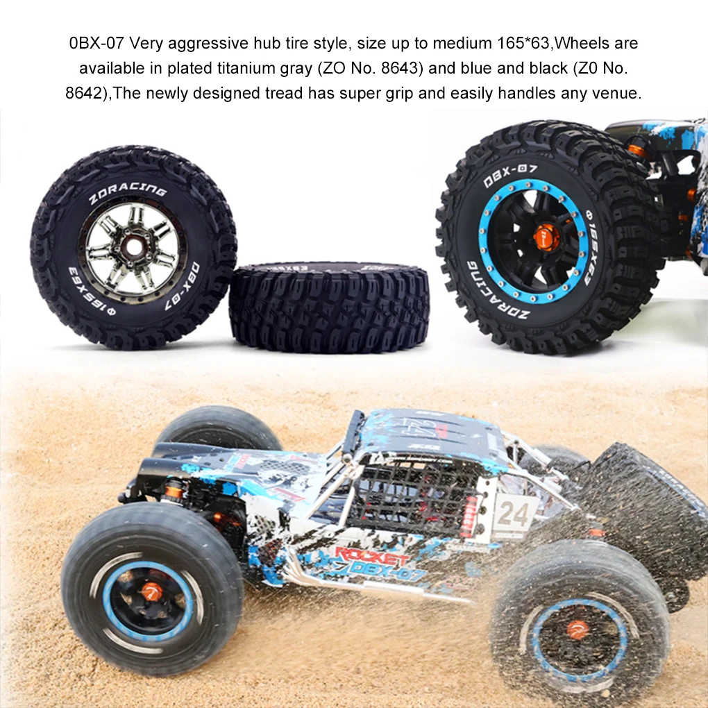 ZD Racing DBX-07 RC-Auto im Maßstab 1:7, Simulation leerer Rahmen/komplettes Fahrzeug, RTR 4WD, elektrisches Wüsten-Offroad-RC-Fahrzeug, Geschenk für Jungen