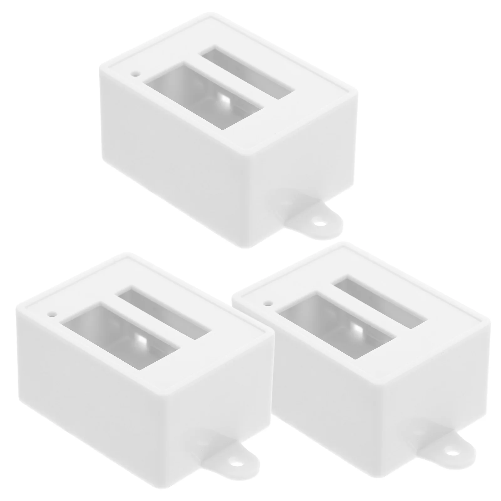

3pcs Electrical Switch Enclosure Abs Plastic Housing Sturdy Case Waterproof Junction Small Plastic Box With Lid Outdoor