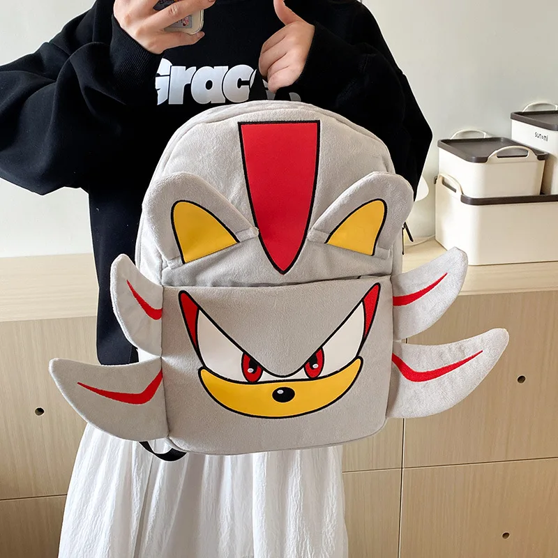 

Sonic Shadow Large Capacity Schoolbag Couple Cartoon Backpack for Students Large Capacity Backpack Gifts Start of School
