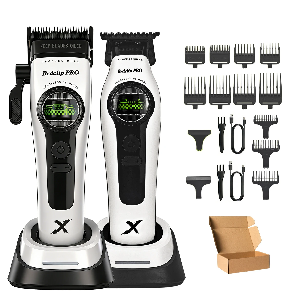 Outer Rotor Brushless Professional BRDCLIP 8000RPM Hair Clipper Detachable Blade Barber Trimmer Electric Foil Shaver 10000RPM image 3
