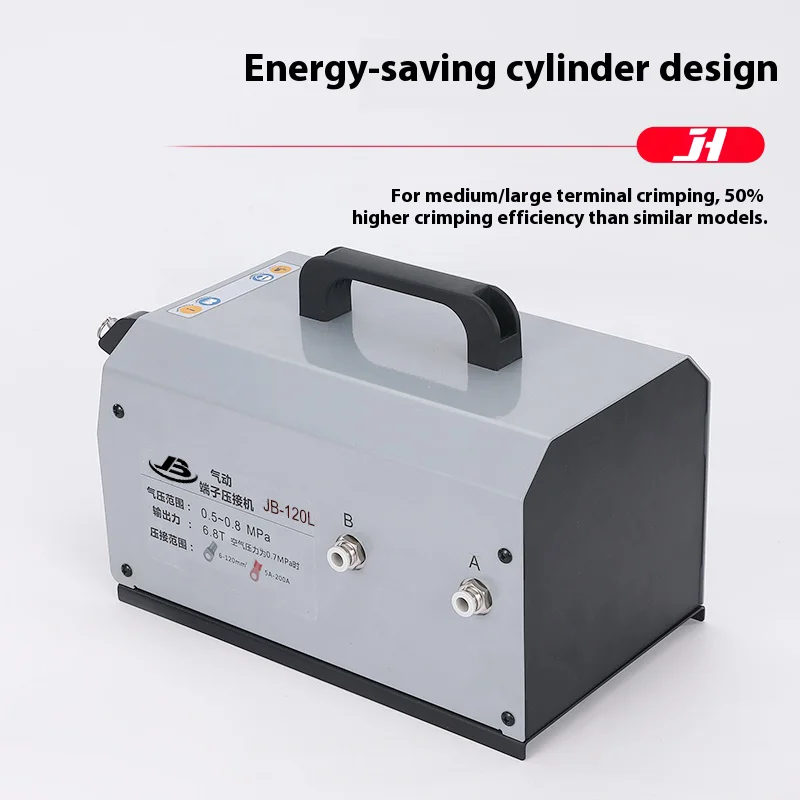 JB-120L Pneumatische Krimptang voor SC Koperen Lugs 6-120mm2 Open Barrel Terminal Crimper
