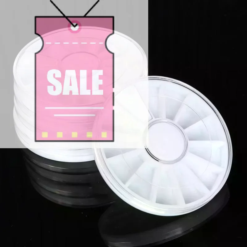 5/10Pcs Nail Art Storage Box Set 12 Compartments Portable Organizer For Rhinestones Beads Containers For Beauty Tools