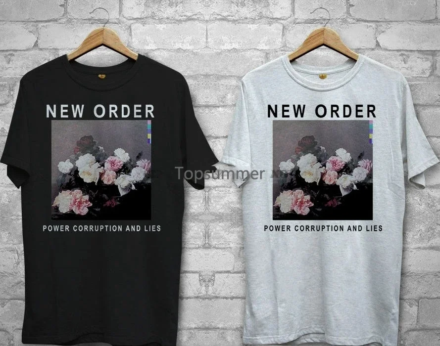 New New Order Power Corruption And Lies White Black T-Shirt Shirts Tee Xs-2Xl