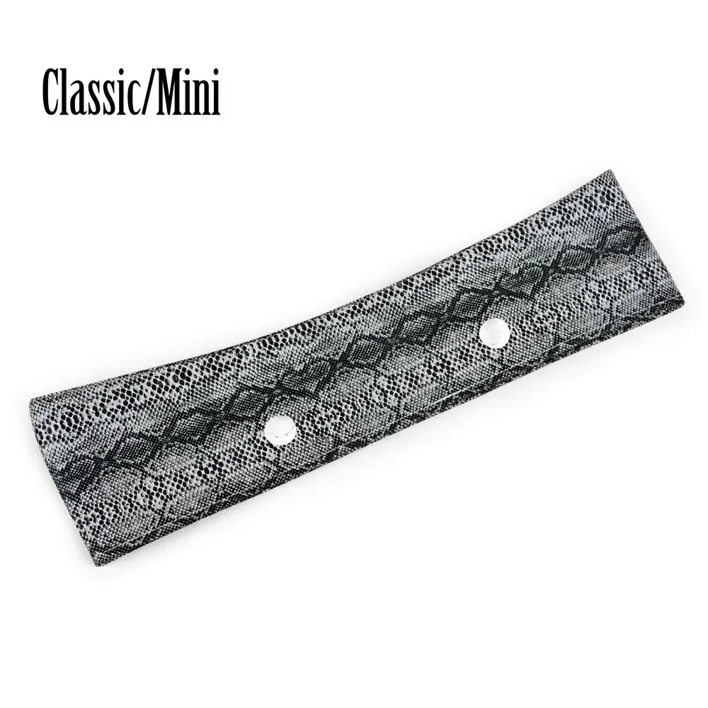 

New PU Leather Faux Solid Snakeskin Grain Pattern Trim Decoration for Obag O Bag Serpentine Trims for Spring season