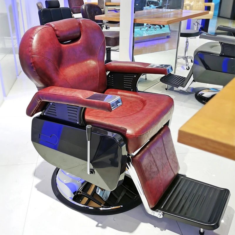 

Modern Leather Armrest Hair Beauty Salon Furniture Barber Chair