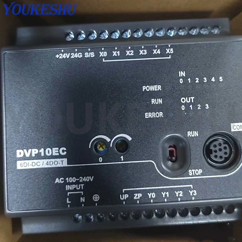 Nuovo originale DVP10EC00T3 100-240VAC Modulo controller programmabile serie EC3 Transistor NPN a 10 punti 6DI 4DO
