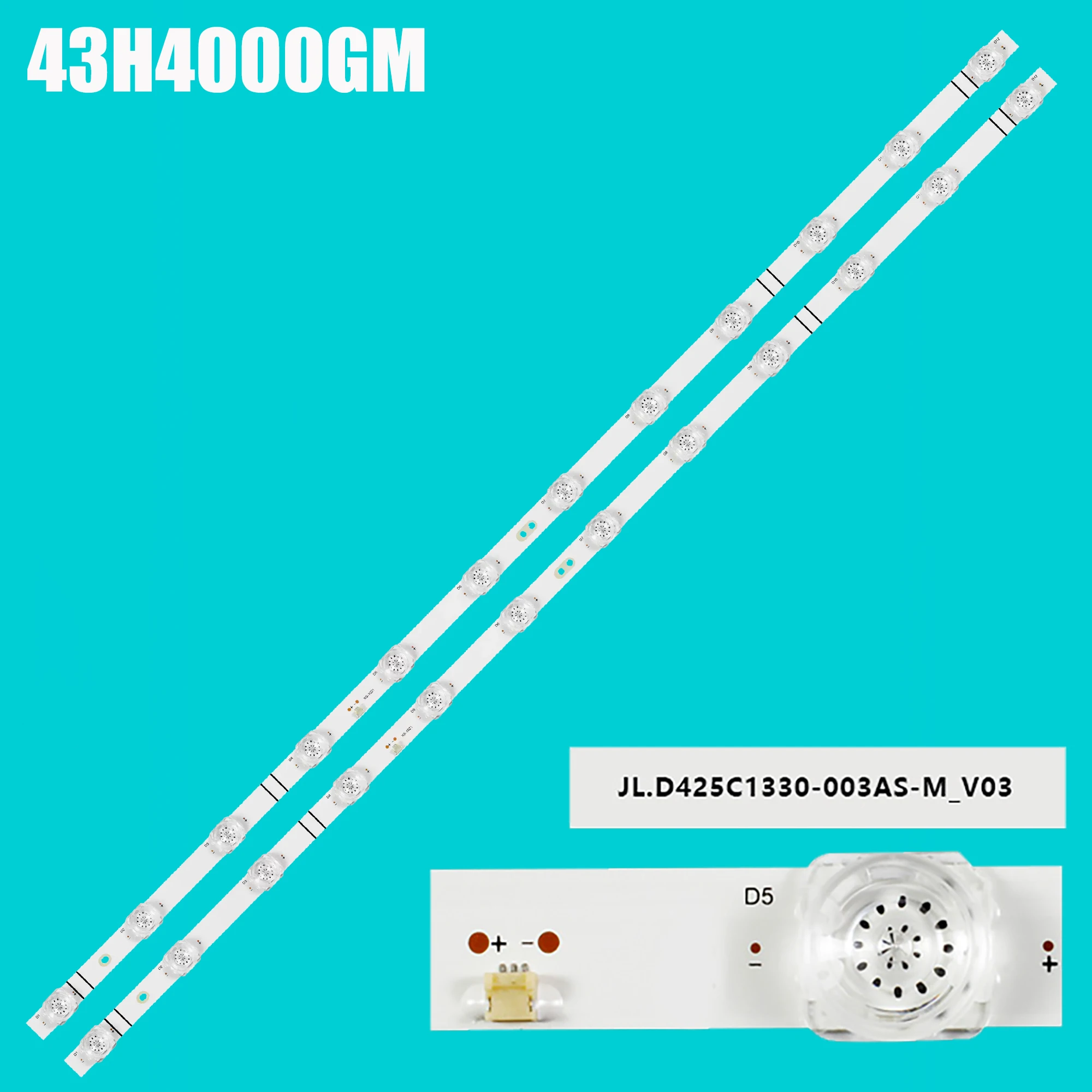 LED BackLight Strip For 43A4GR 43H4000 43H4G 43H4D 43A4H 43H41G 43H4030F3 43H4000GM 43H5500G 43H5510G 43H5580G 43V35KE 43TAG5959