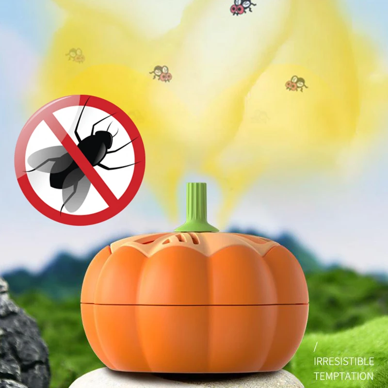 

Fruit Fly Traps Fly Killer Food Area Gnat Trap Mosquito Fly Catcher Pumpkin Shape Gnat Killer For Indoor House Kitchen Tool