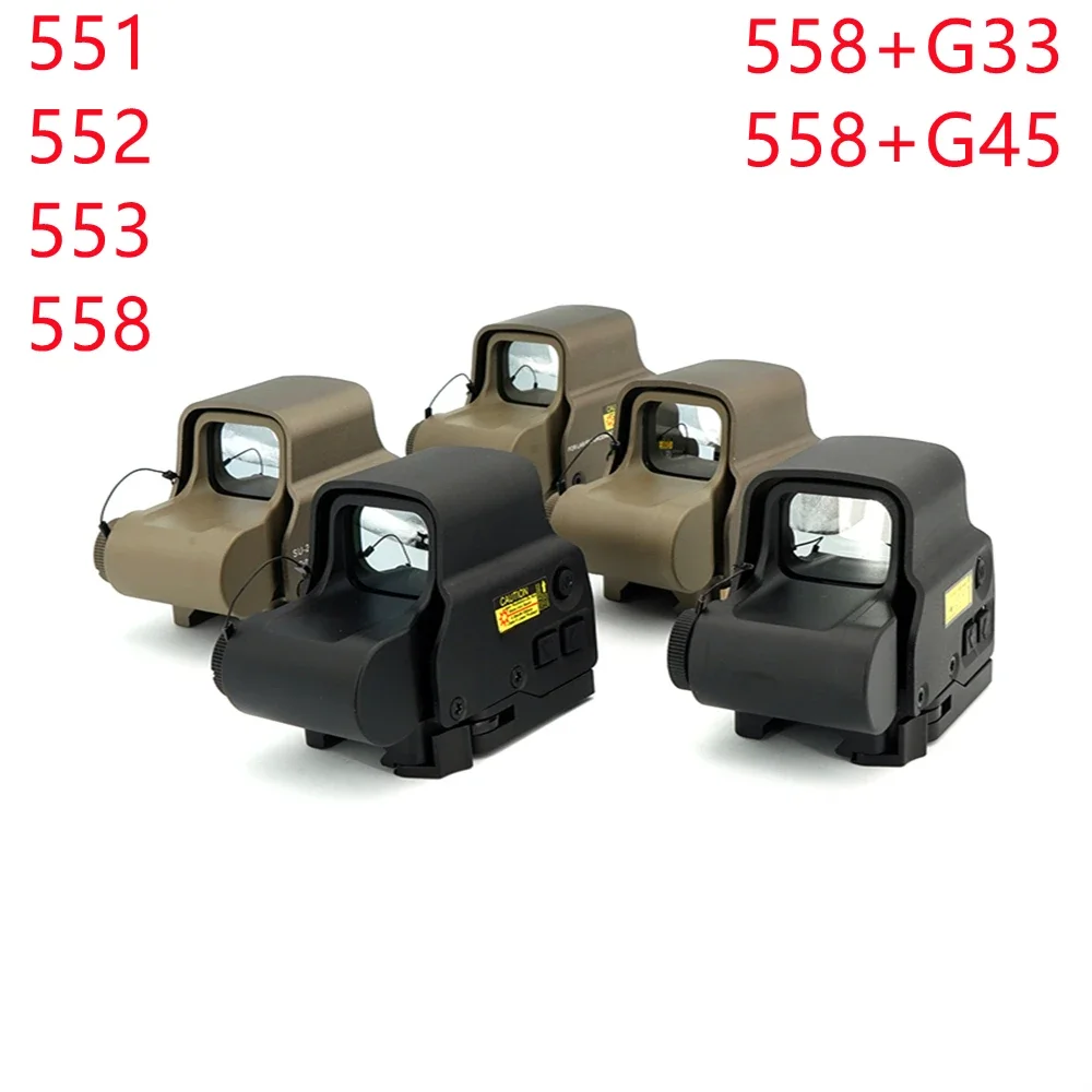 Hunting 551 552 553 558 red and green dot holographic sight hunting reflection sight rifle sight 20mm mounted air gun.