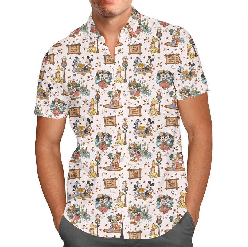 

Disney Mickey and his friends Christmas Hawaiian shirts