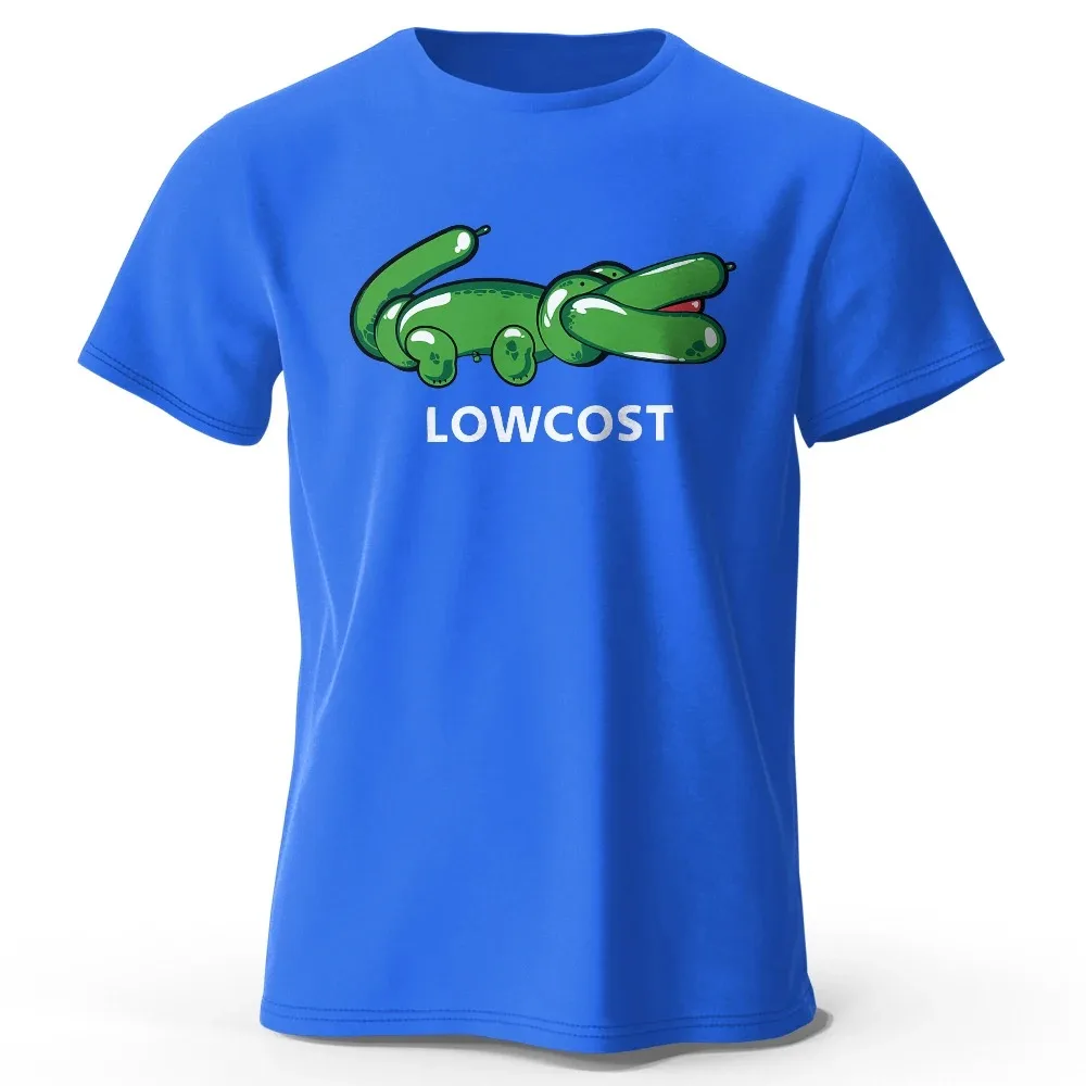 Green Crocodile Print T-shirt Lowcost Crocodile Funny Graphic Men\'s Short Sleeve Oversized Tee Shirt Men Woman Clothing Summer