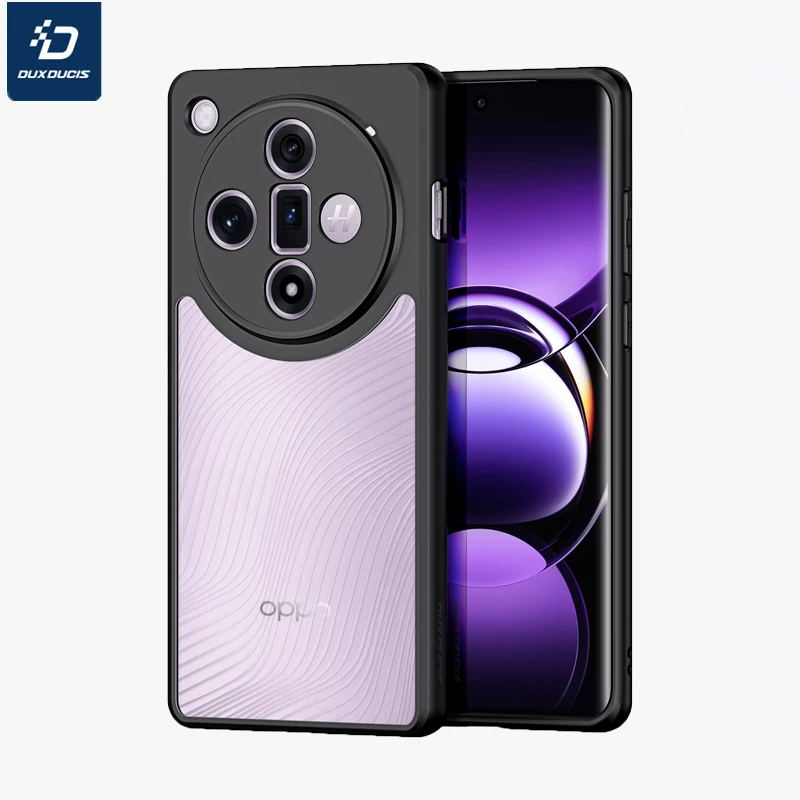 DUX DUCIS TPU+PC Matte flowing light design protective cover For Oppo Find X6  Fall prevention Silicone soft edge Phone Case