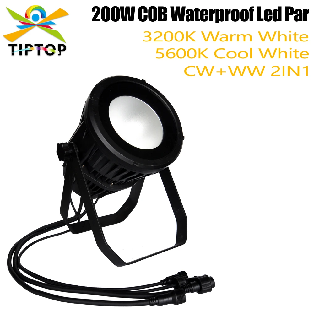 Gigertop TP-P108 200W White Color COB Waterproof Stage DMX 512 Led Par Light Smooth Wall Washer Outdoor Design Tyanshine COB LED