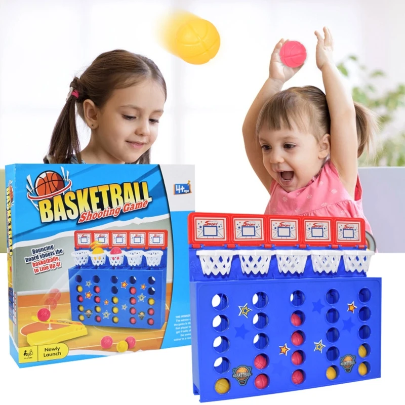 Máquina juguete baloncesto, divertido juego lanzamiento, suministros familiares para fiestas, D5QF