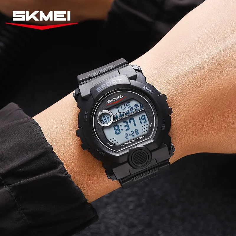 

Цифровые наручные часы с подсветкой, модные часы, 5 бар, мужские SKMEI 2392, водонепроницаемые