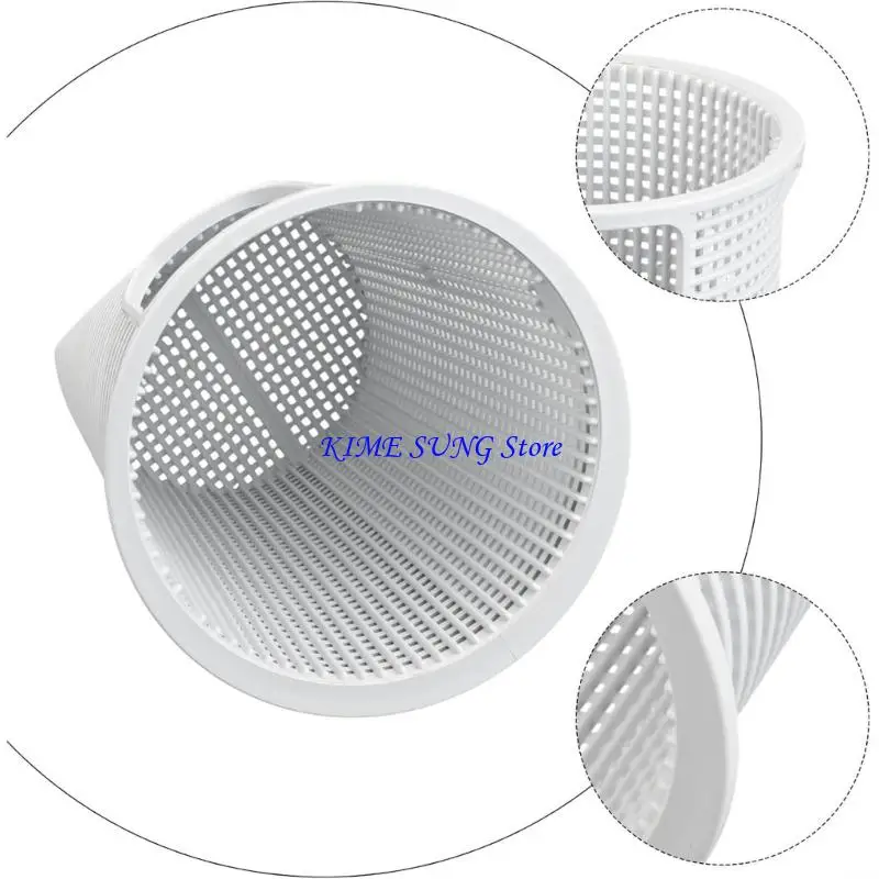 L5BD Replacement Basket Pool Pumps Filter Basket High Capacity Debris Collection Weather Resistant Plastic Texture for Pool