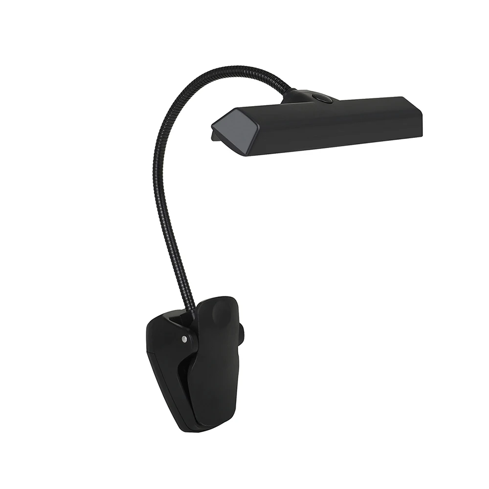 Clip-on LED Light for Music Sheet Stand Portable Flexible Gooseneck Eye Protection Reading Book Light Bed USB Desktop Lamp Light
