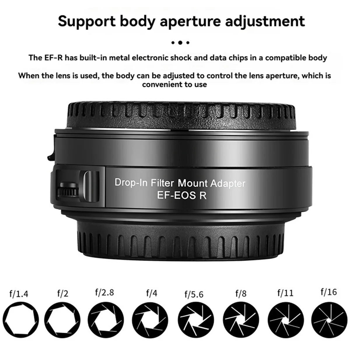 CH◆☆§EF to R Mount Adapter with CPL Filter, Autofocus Lens Converter for R, Ra, RP, R5, R6~HOT SALE