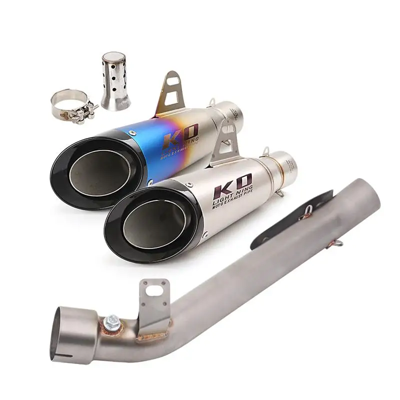

Slip On For Suzuki GSX-R 1000 K7 K8 2007 2008 Motorcycle Exhaust Muffler Tail Pipe Mid Connect Tube Removable DB Killer 51mm