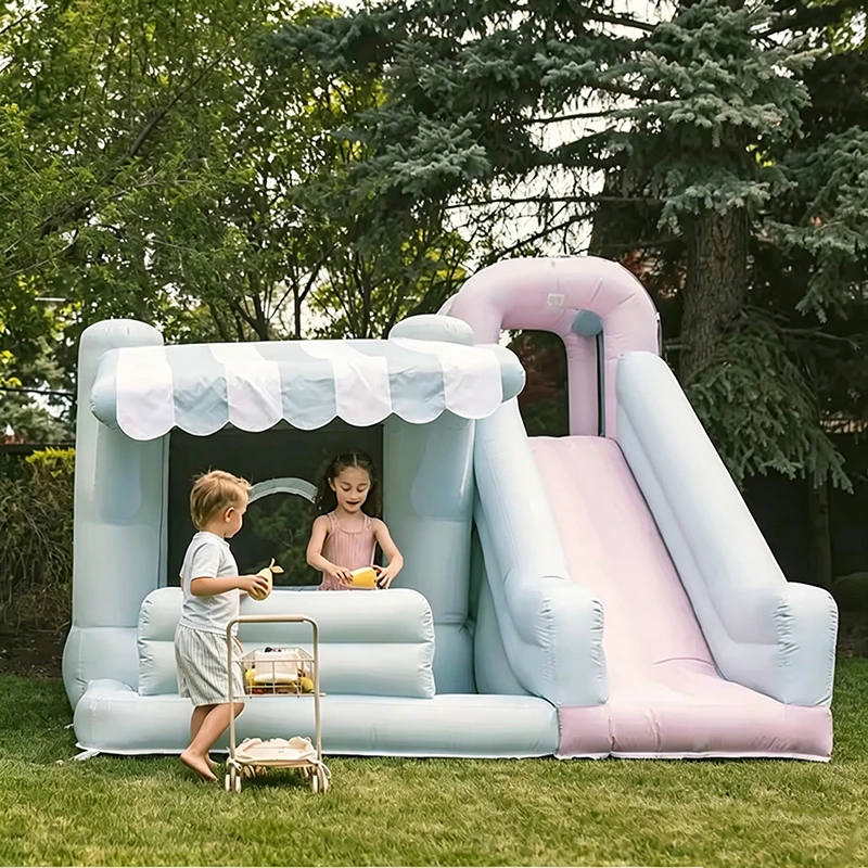 Inflatable Bounce House with Slide Ball Pit Castle Combo Toy for Girls Boys Outdoor Bouncy Castle Inflatable Playing Room