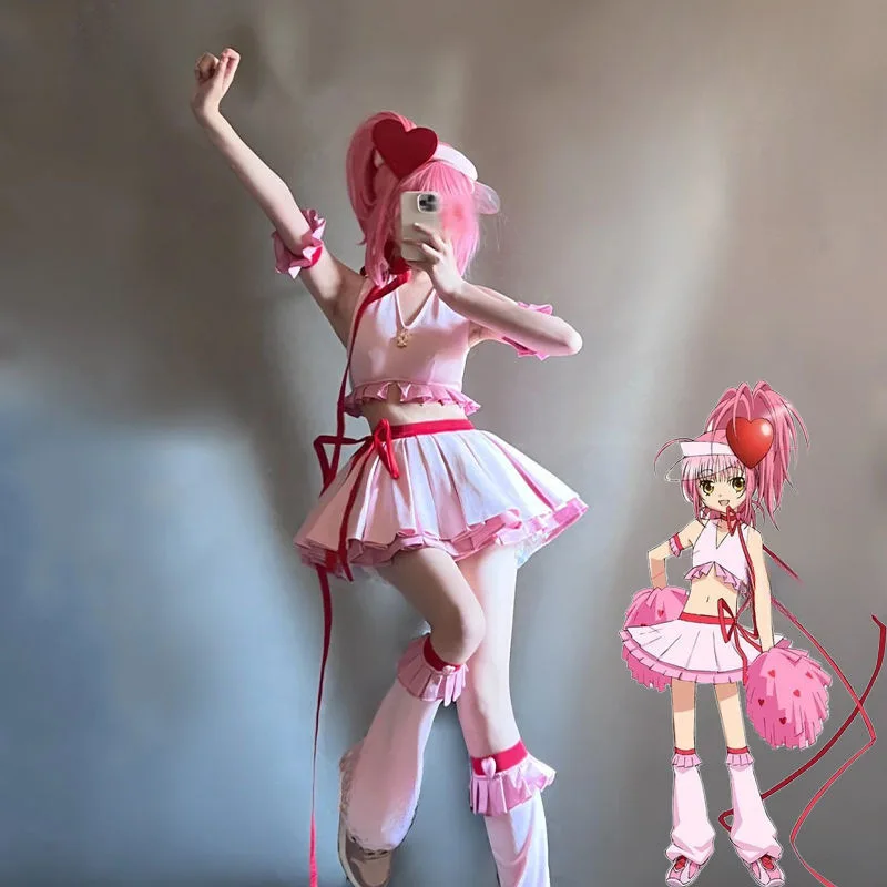 

New Anime Shugo Chara Hinamori Amu Ran Cosplay Costume Girl Top Skirt Set Lolita Uniform Halloween Carnival Party Clothes