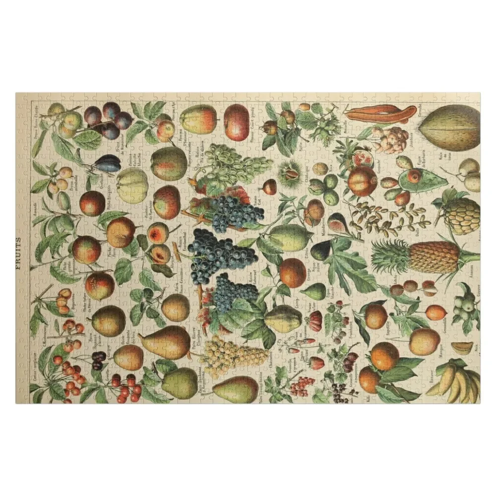 

Vertical Vintage Tropical Fruits Jigsaw Puzzle Wood Adults Scale Motors Personalized Gift Married Personalized Baby Toy Puzzle