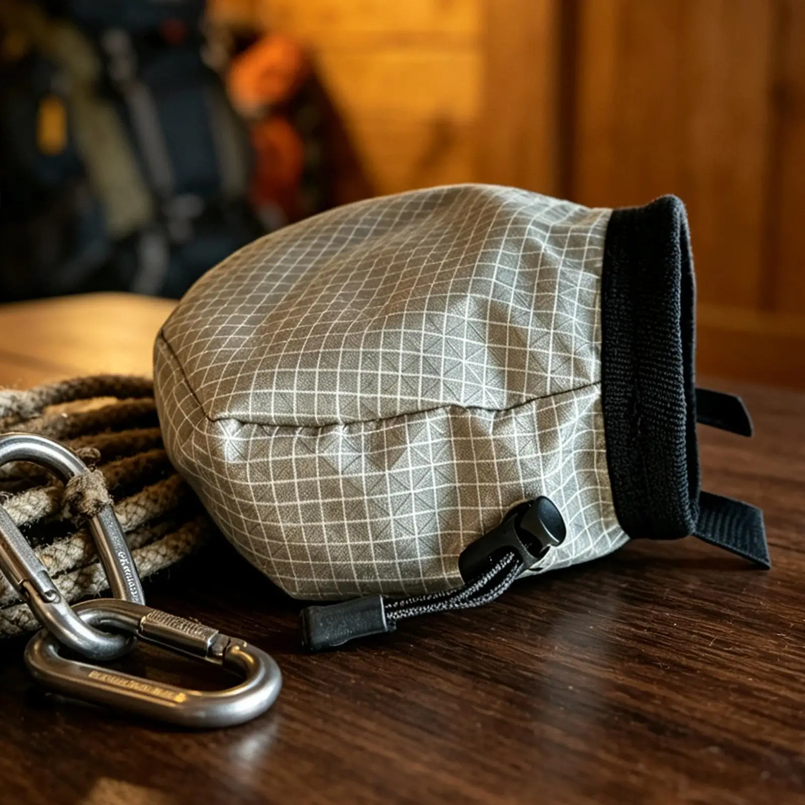 Bouldering Chalk Bag Waterproof Portable With Adjustable Belt Chalk Bag Weight Lifting Gear Pouch For Indoor Outdoor Sports