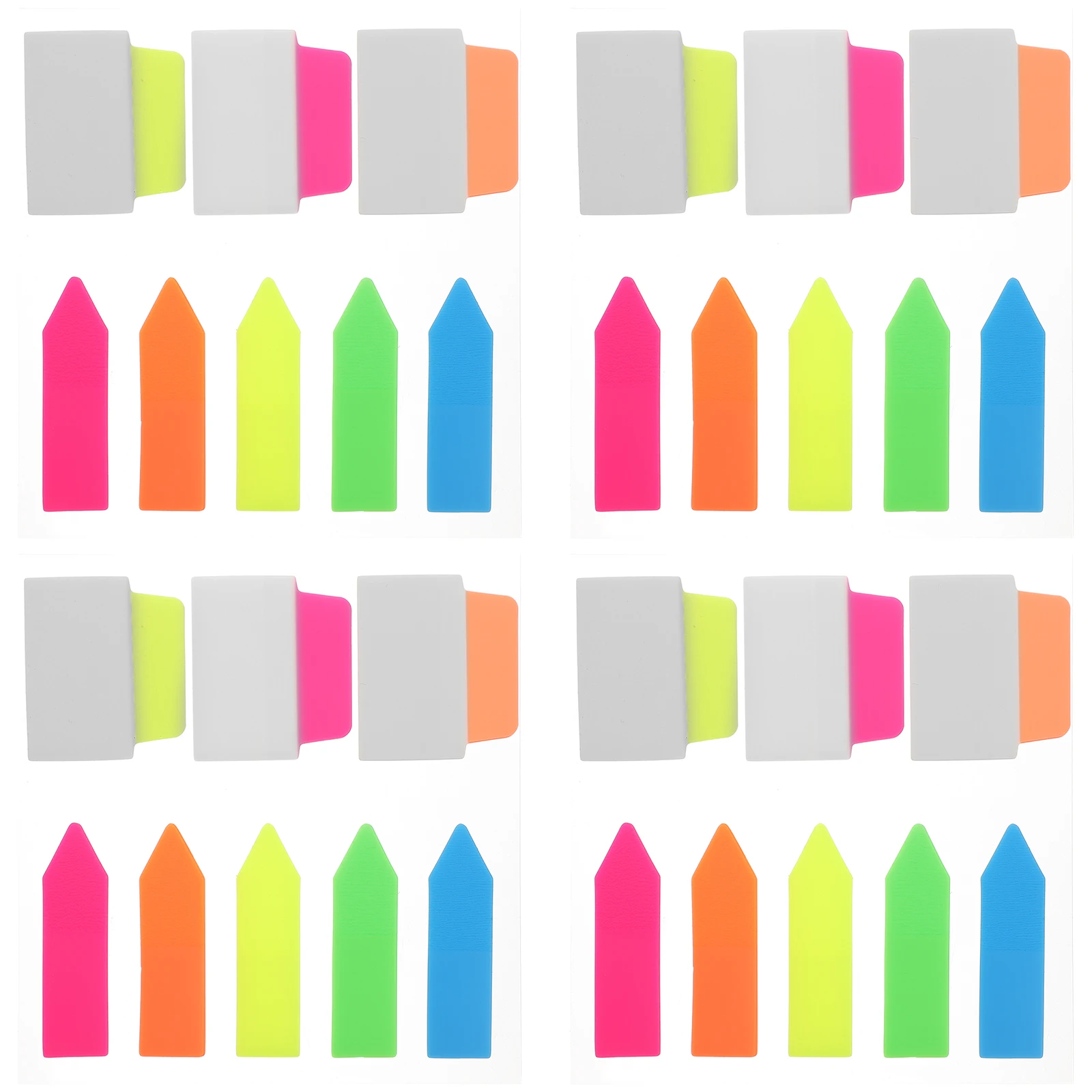 5 ชุดแฟ้มดัชนีสติกเกอร์เครื่องหมายหน้าแท็บเหนียวอุปกรณ์โน้ตบุ๊คสัตว์เลี้ยงวัสดุปลอดภัยใช้งานได้ยาวนาน