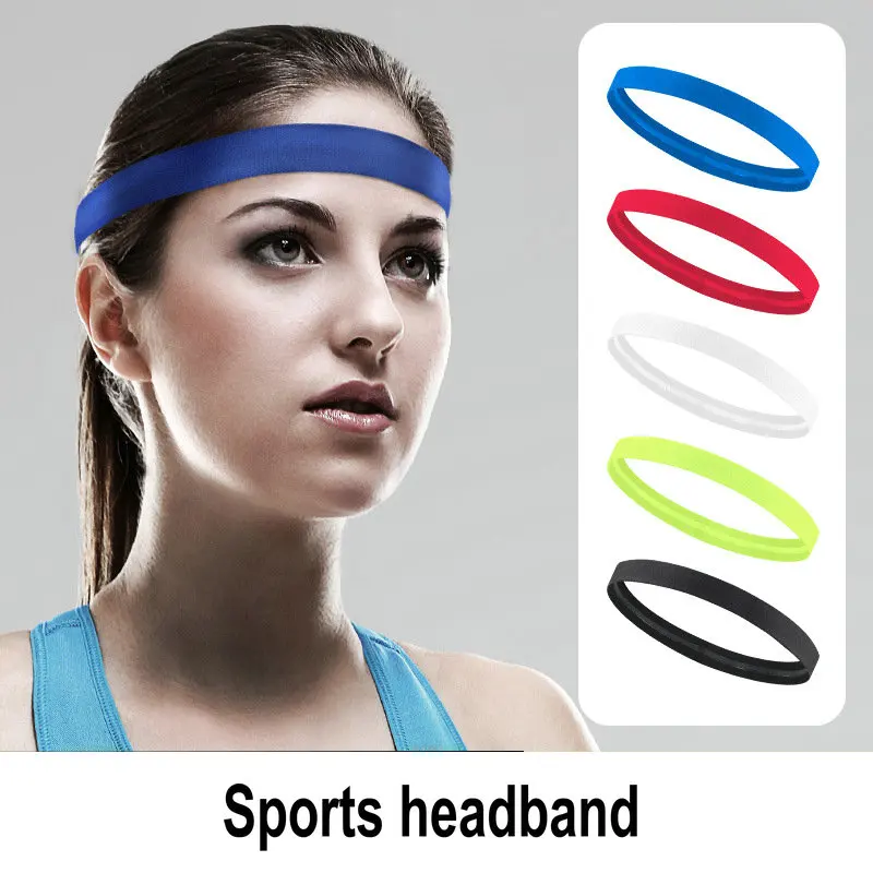 

New Women Men Headband Sports Yoga Fitness Stretch Sweatband Hair Band Elasticity Headwear Absorb Sweat Breathable Material