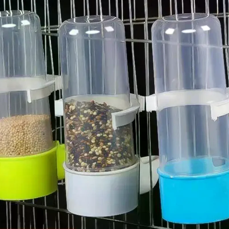 2/4/8/12Pcs Automatic Cage Hanging Parrot Water Dispenser 240ML Bird Feeder For Small Medium Large Bird Pet Cage Accessories