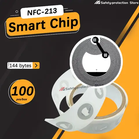 100pcs/box] nfc sticker tag, NFC tag, usable phone, ISO144443A, 13.56MHz, Ntag213 114 bytes