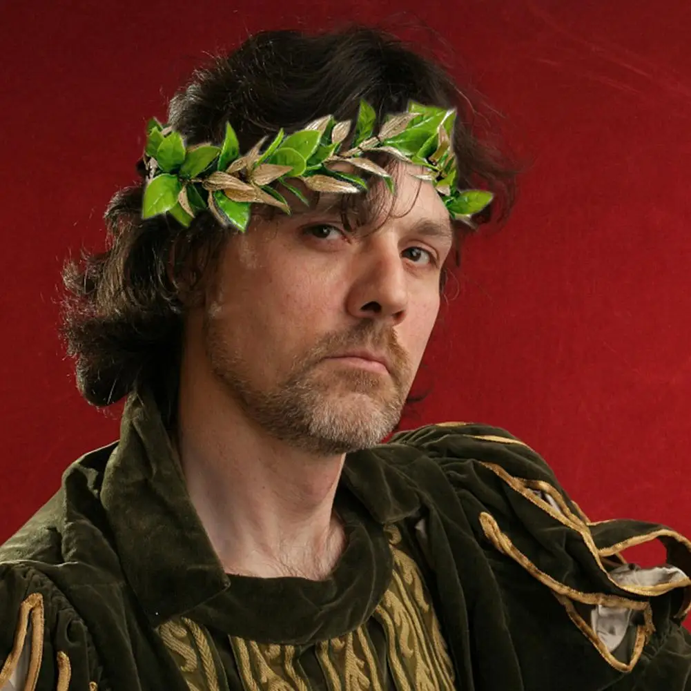 

Unisex Green Woodland Laurel Crown Roman Leaf Headpiece Godess King Headband Halloween Renaissance Renfaire Cosplay Toga Costume
