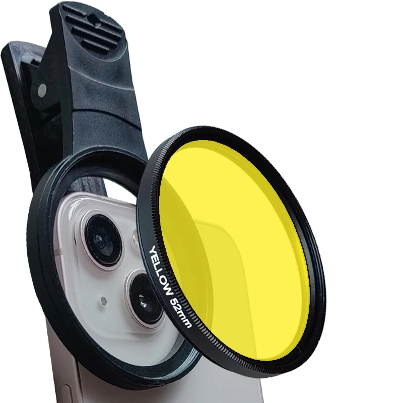Aquarium Lens Fish Tank Phone Lens Yellow Filter For Reduce blue light Coral Reef Aquarium Photography For iphone11/12/13/14pro
