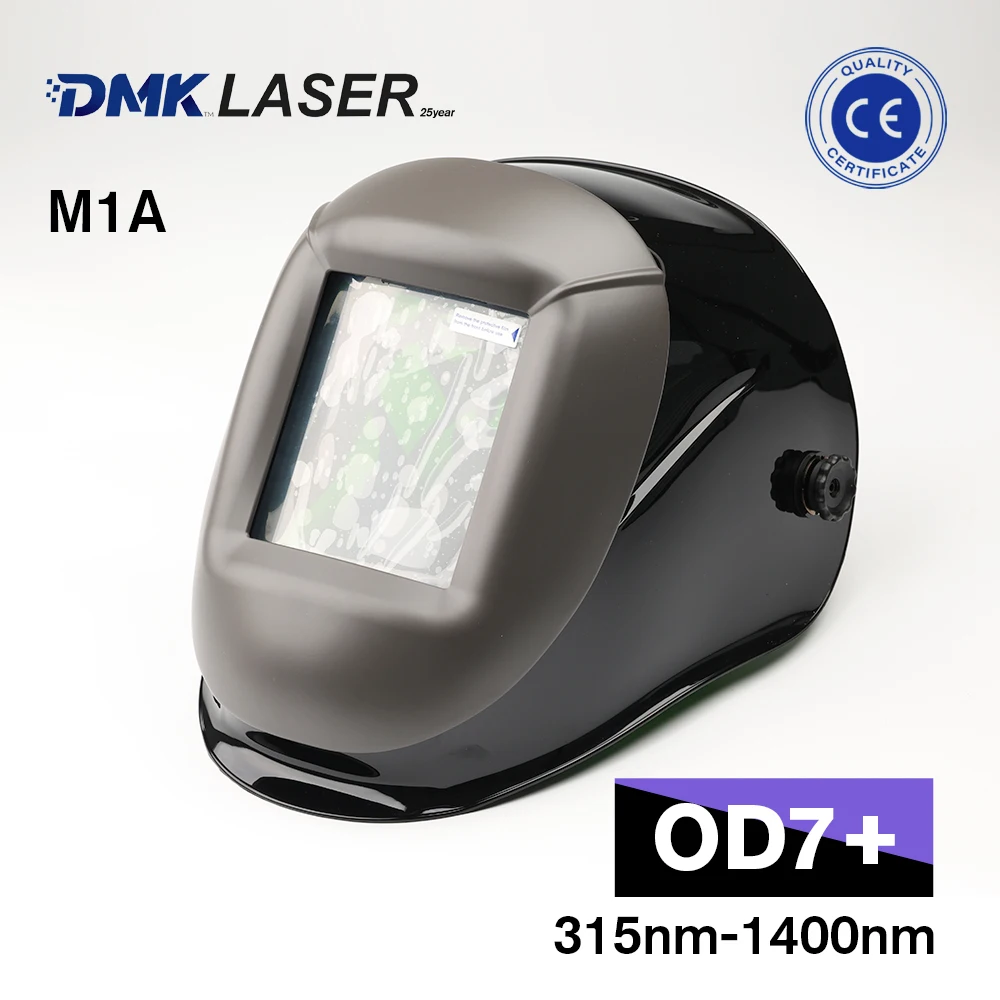 DMK Laser Protective Mask OD7+ Safety Helmet CE 315-1400nm Radiation Protection For Fiber Laser Welding Machine Cutting Machine